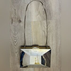 Kate Spade Madison Ave. Collection Emanuelle Gold Metal Mirror Clutch